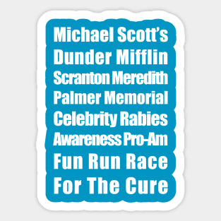 Michael Scott's Fun Run Sticker